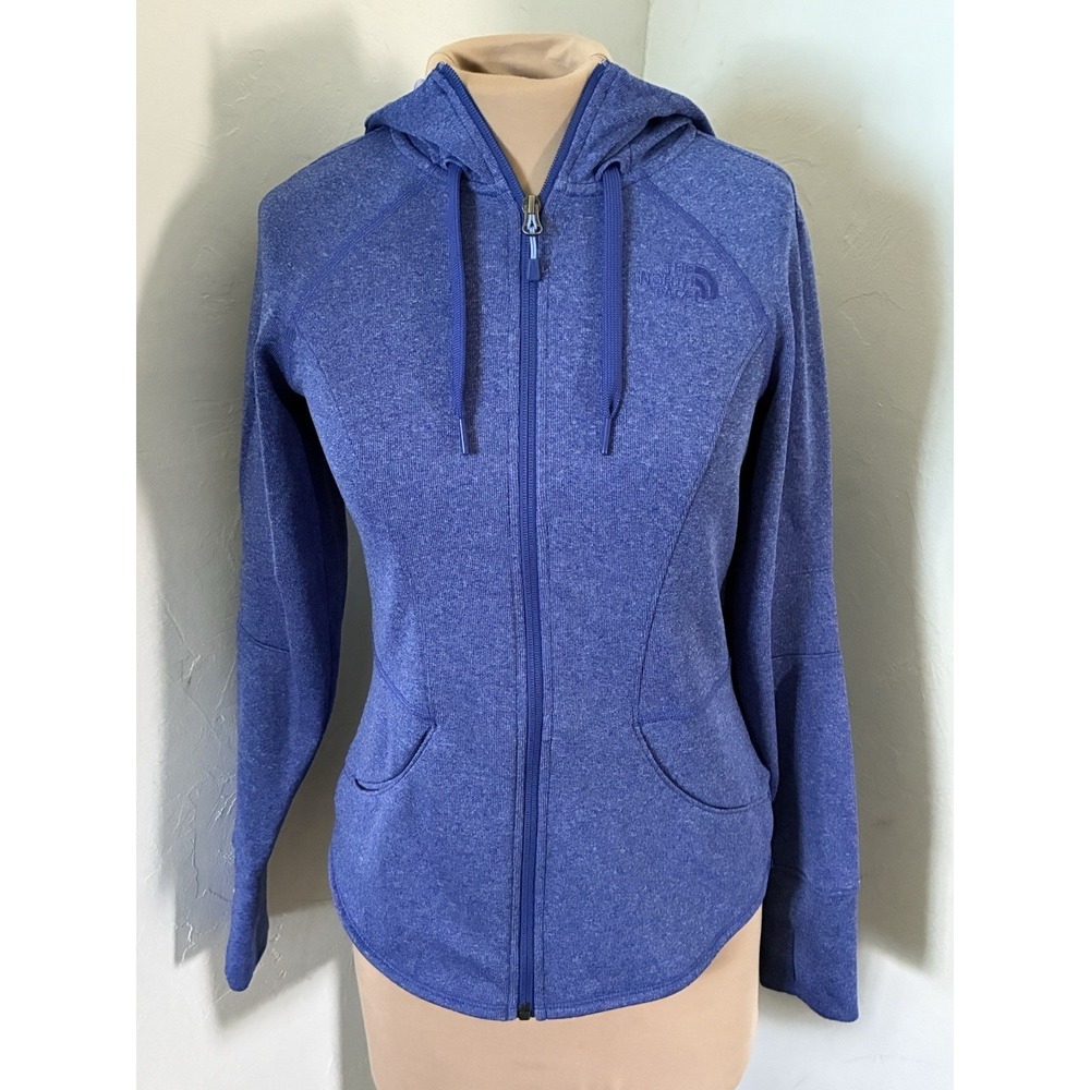 The North Face Women's Full Zip Thumbholes Royal Blue Active Hoodie Jacket Sz S
